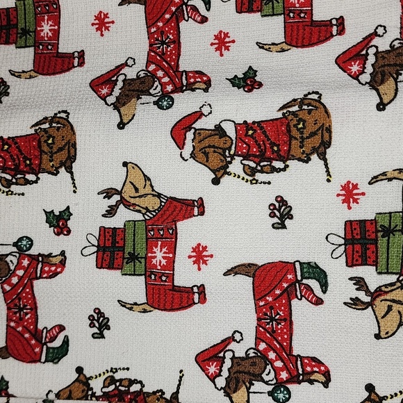 🎅 Wyatt Home Dachshund Holiday Kitchen Towel Set - Picture 5 of 6